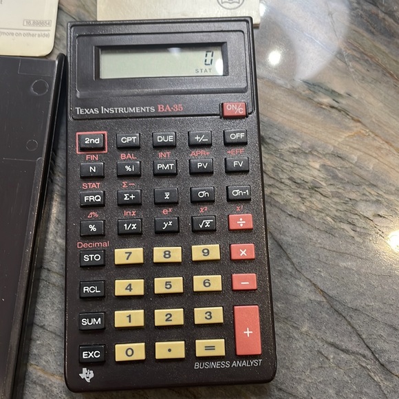 Texas Instruments BA-35 Business Analyst Calculator - Picture 2 of 4